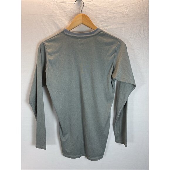 PATAGONIA CAPILENE‎ LIGHTWEIGHT BASE LAYER POLYESTER SHIRT Mens MED green - Picture 2 of 8